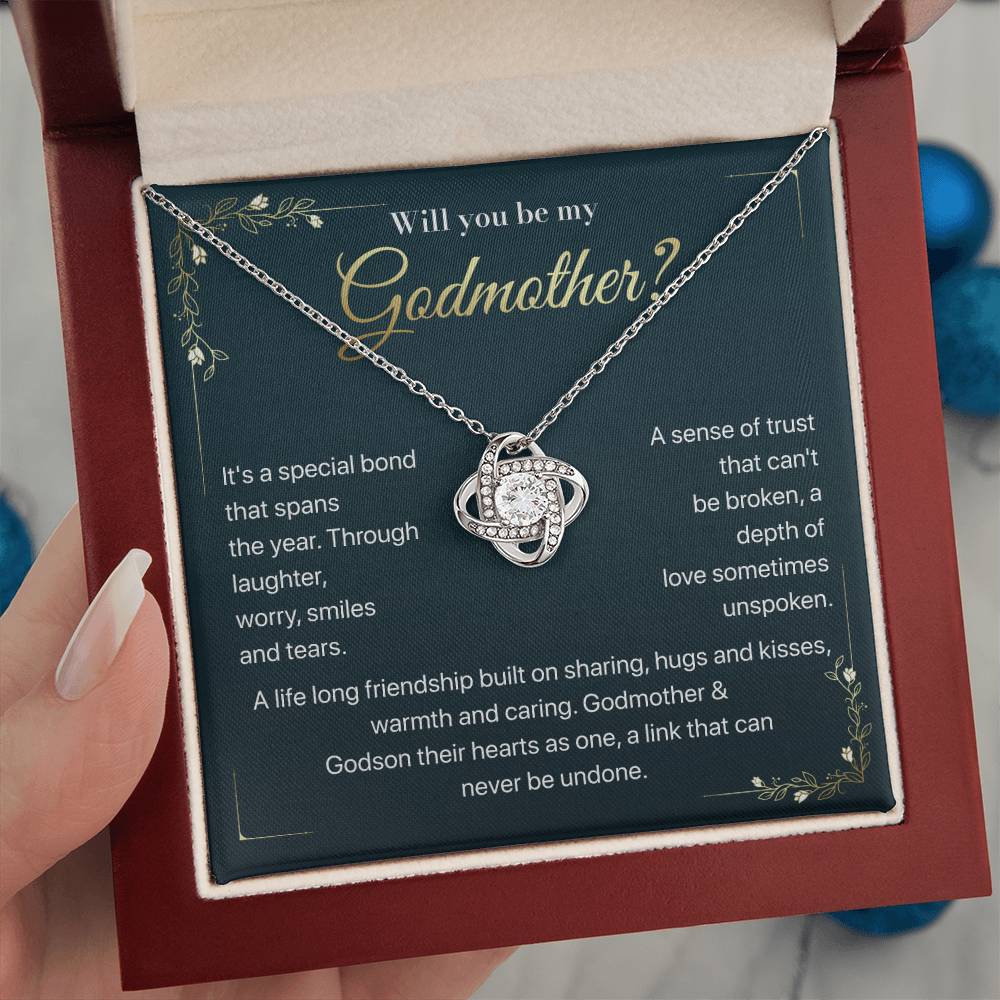 Will you be my Godmother Endless Support Necklace Bright Future Necklace Faithful Godmother Jewelry Strength In Unity Necklace Empowering Presence Jewelry Enduring Bond Necklace Emotional Support Pendant Inspirational Connection Jewelry