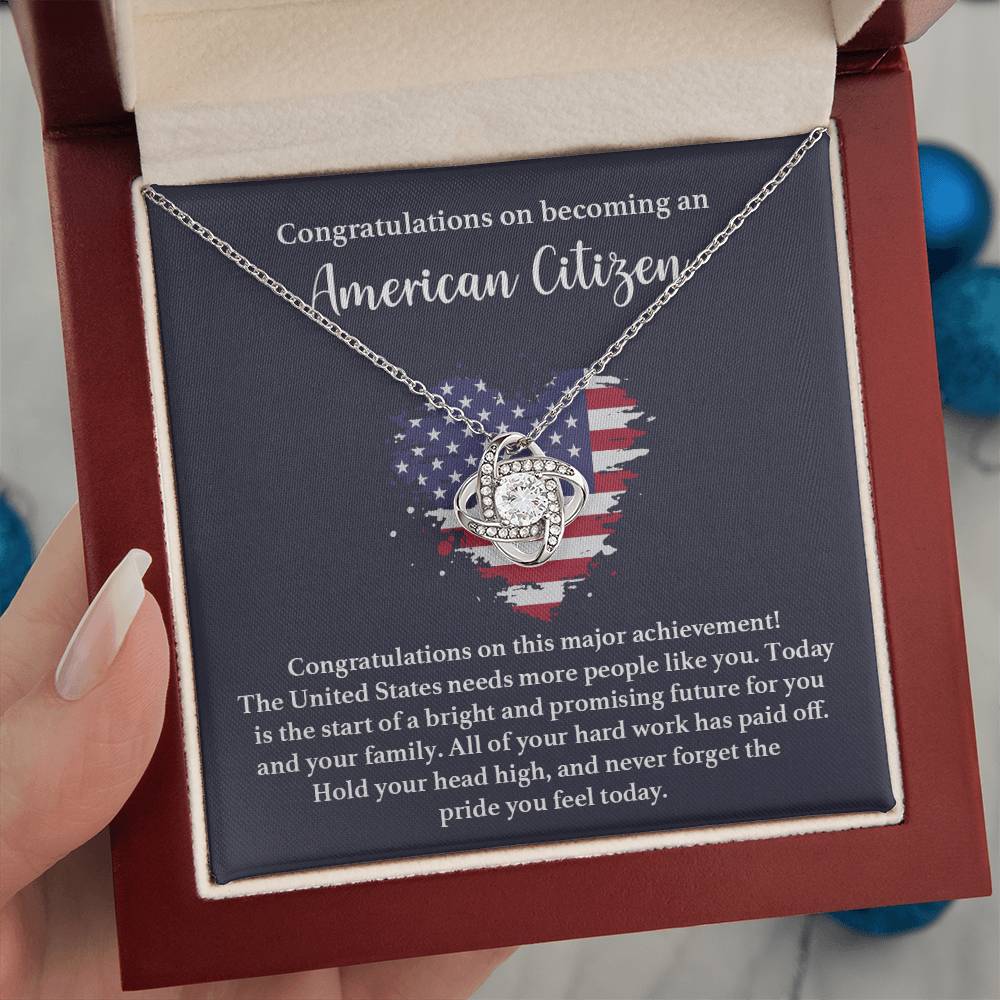 Congratulations Necklace For New American Citizen Proud To Be An American Necklace Proud To Be An American Necklace Gift For Citizenship Milestone Necklace For Proud New U.s. Citizen Gift For Becoming A U.s. Citizen Necklace For U.s. Citizenship Journey