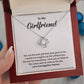 Girlfriend Love Knot Necklace Gift with Message Card