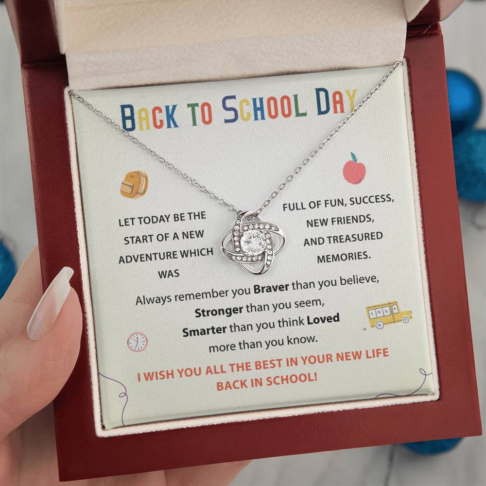 Back To School Necklace Gift Back To School Gift Fun And Success Jewelry Meaningful Gift For Students Supportive Jewelry For Kids Unique Gift For School Reminder Of Love Necklace Necklace For New Adventures