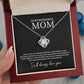 To My Wonderful Mom Necklace Gift with Message Card