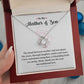 Mother and Son Necklace Gift – with Message Card