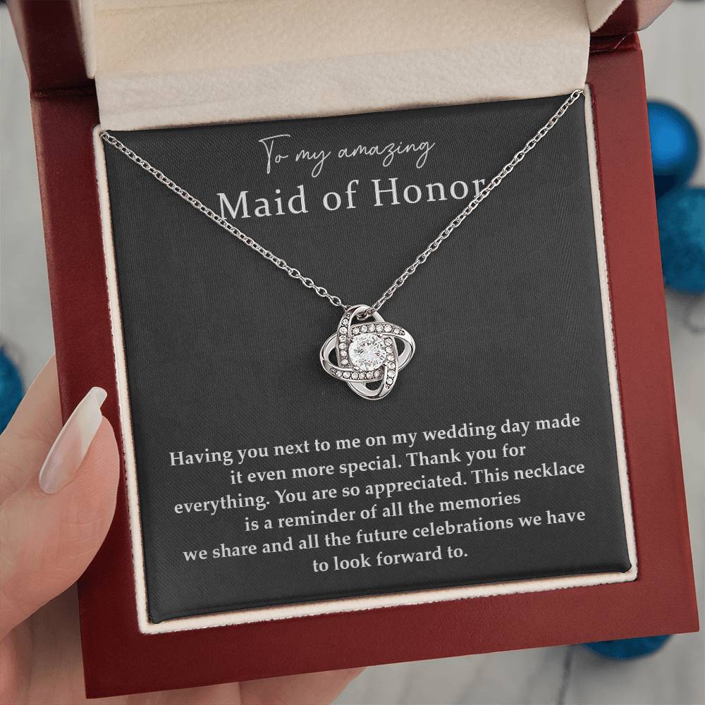 Wedding Day Necklace For Maid Of Honor Friendship Necklace For Maid Of Honor Jewelry Gift For Maid Of Honor Meaningful Gift For Maid Of Honor Emotional Gift For Maid Of Honor Special Gift For Maid Of Honor Necklace For Maid Of Honor Thank You Gift