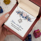 Mother of Groom Gift Necklace with Message Card