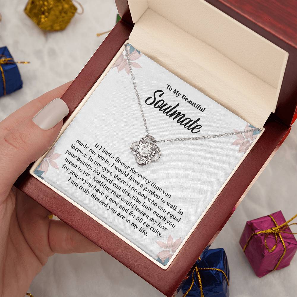 Soulmate Gift for Her with Floral Message Card
