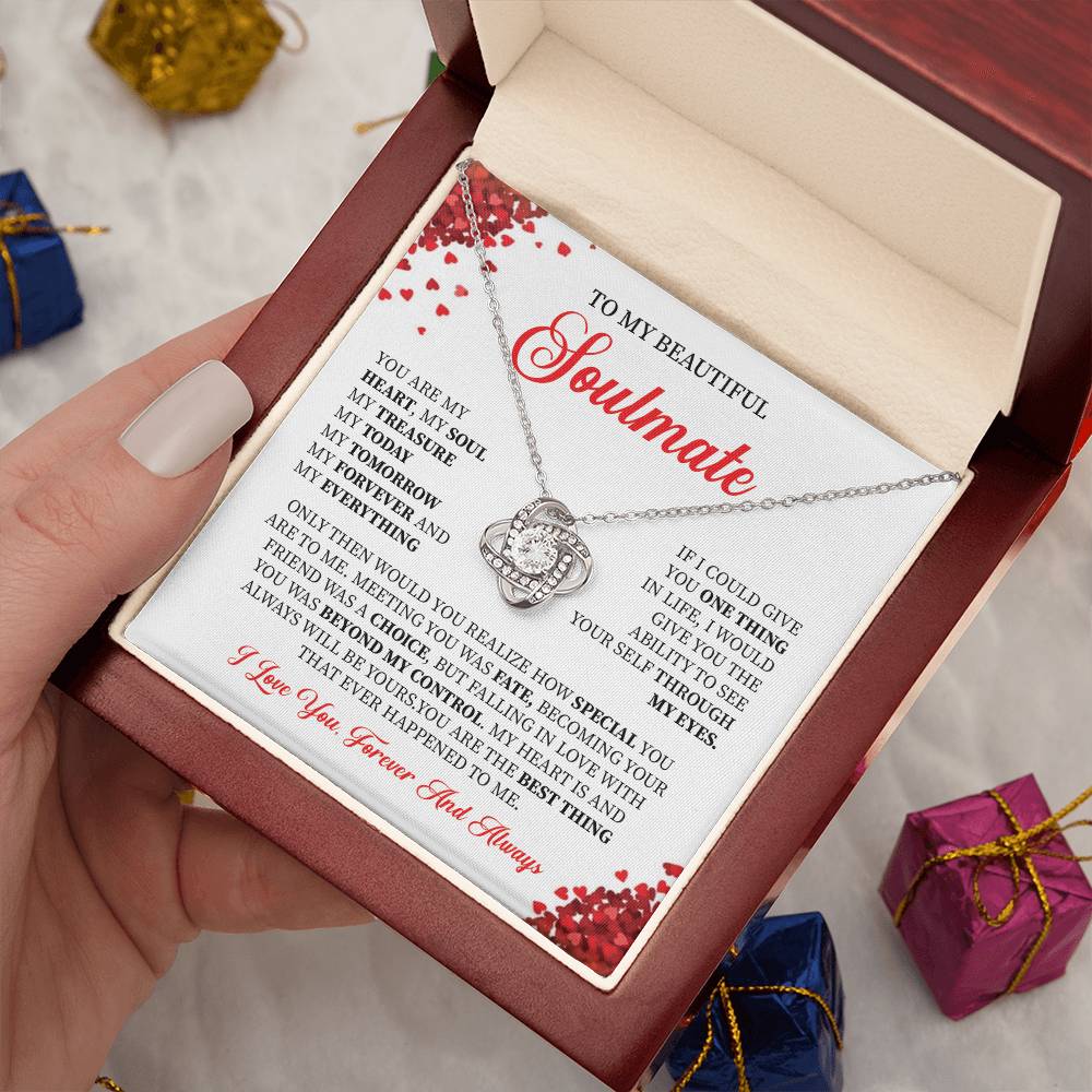 Soulmate Necklace Gift for Her with Gift Box