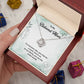Beloved Mom Necklace Gift From Family With Message Card