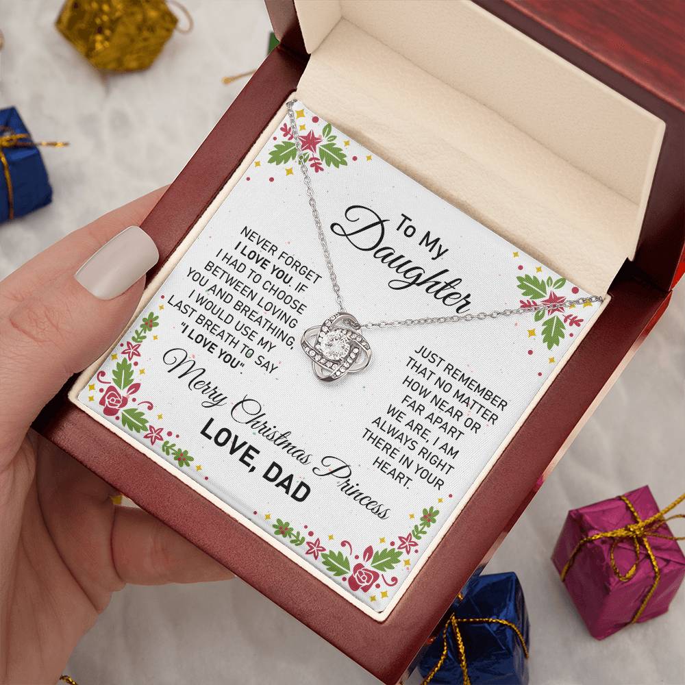 Christmas Necklace Gift for Daughter from Dad