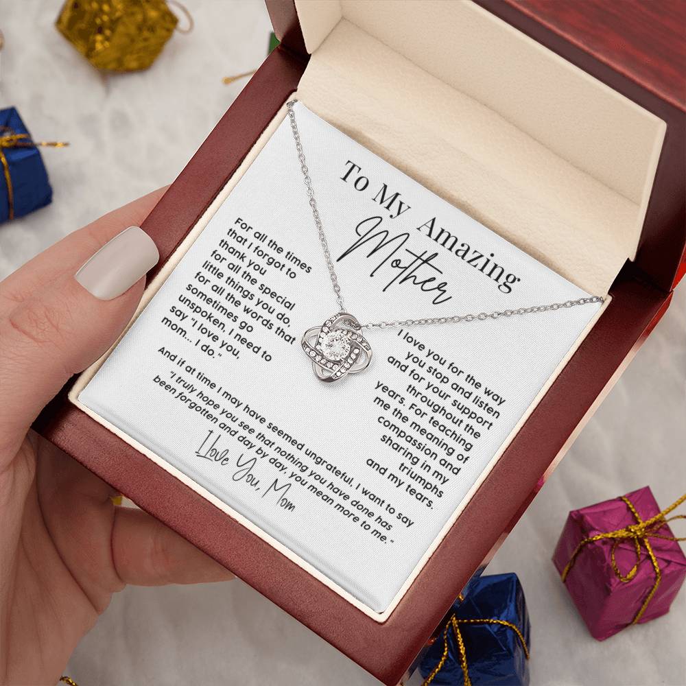 To My Amazing Mother – Sentimental Necklace Gift
