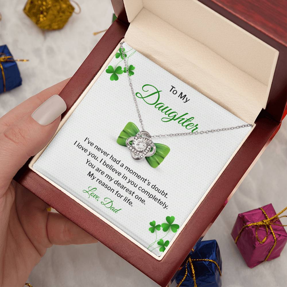 Daughter Gift from Dad – Green Gift Box & Card