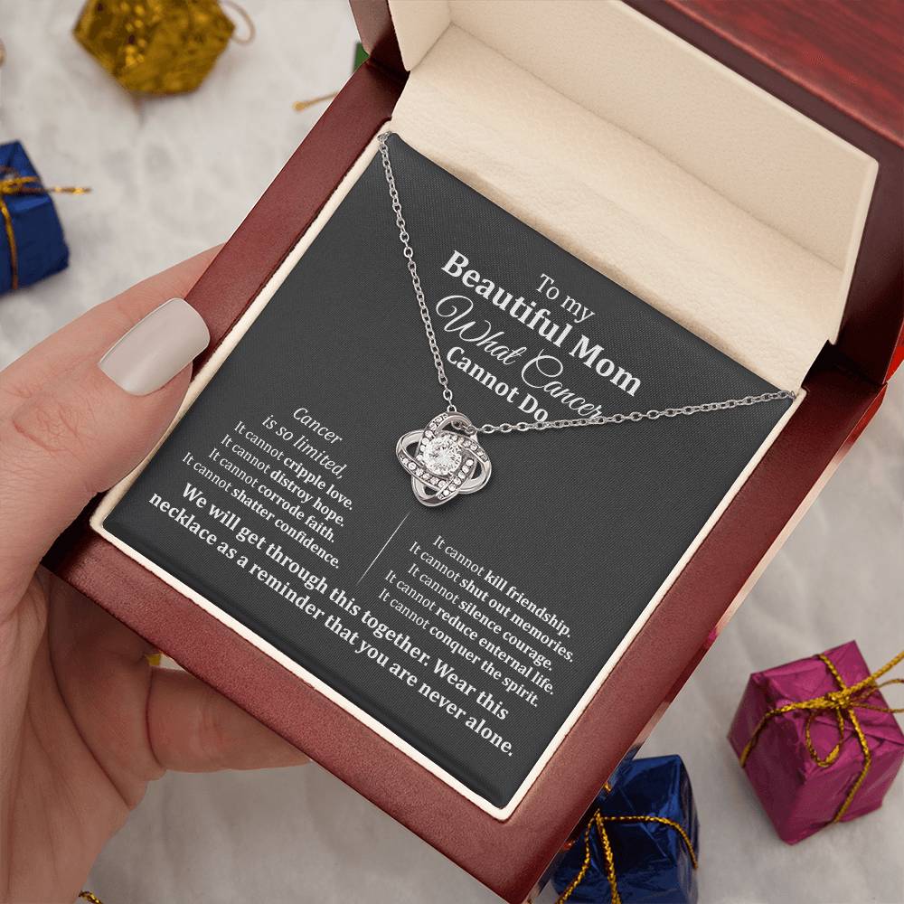 Cancer Support Necklace for Mom – Strength & Hope