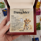 To My Daughter Necklace from Dad - Meaningful Father Daughter Jewelry