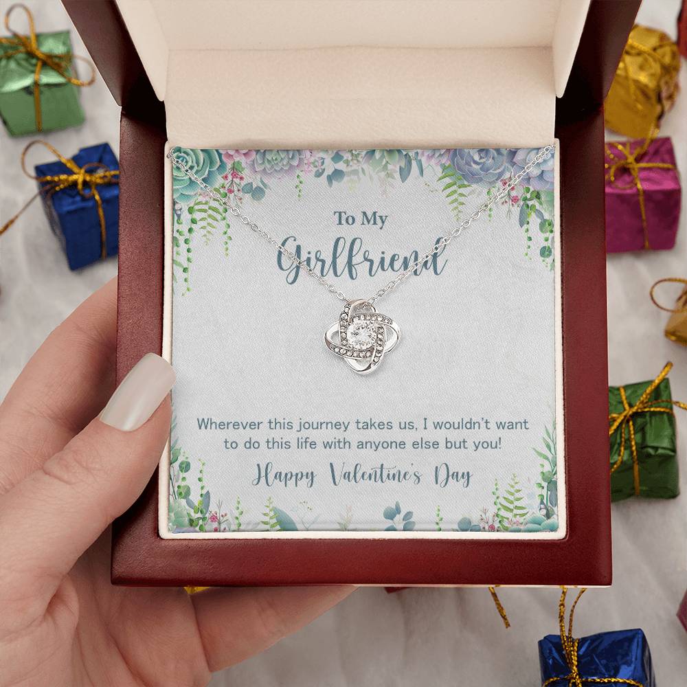 Girlfriend Necklace Gift for Valentine's Day Journey Love