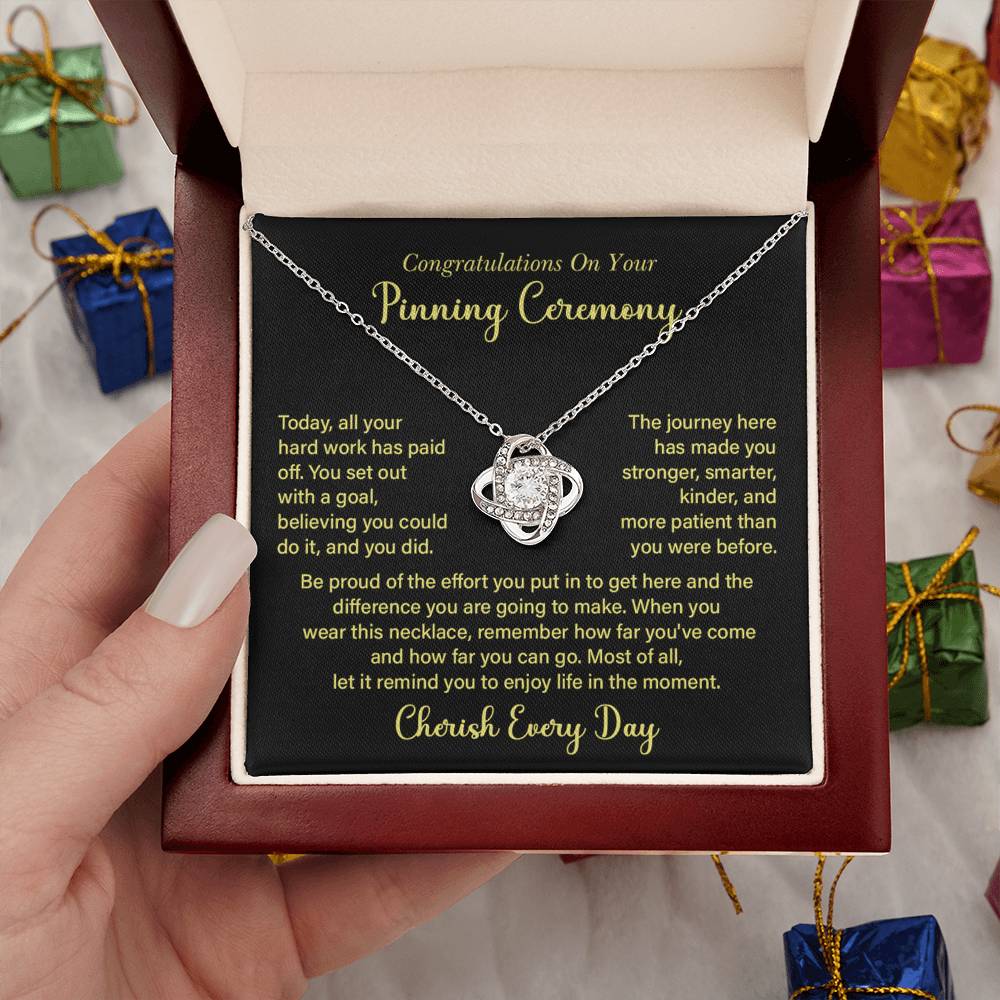 Congratulations On Your Pinning Ceremony Necklace Pinning Ceremony Necklace Gift Congratulations Pinning Ceremony Jewelry Journey Of Success Necklace Pinning Ceremony Milestone Necklace Necklace To Celebrate Hard Work Pinning Ceremony Keepsake Jewelry