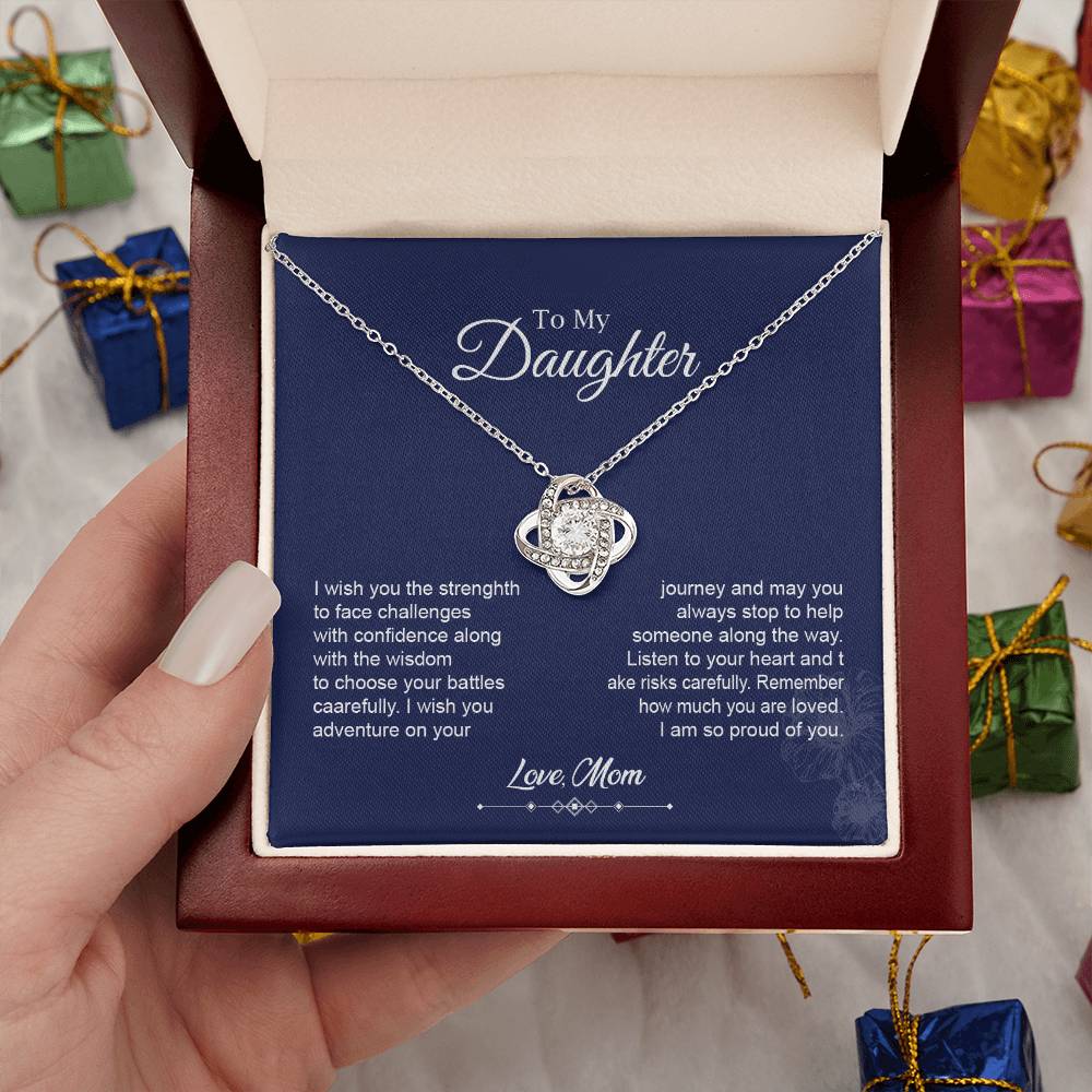 Confidence & Love – Mom to Daughter Necklace Gift