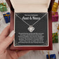 Aunt and Niece Necklace Meaningful Gift from Aunt to Niece with Forever Love Pendant and Message Card