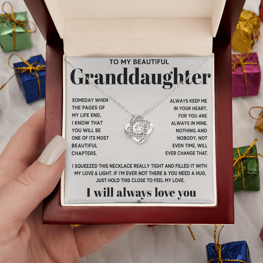 To my beautiful granddaughter
