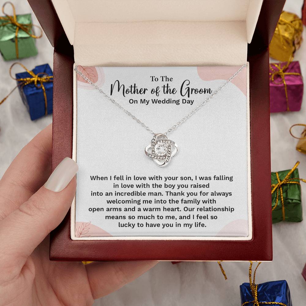 To the Groom's Mother on My Wedding Day Groom’s mother wedding gift Wedding necklace for mother-in-law Heartfelt message for groom’s mom Special gift for groom’s mom Necklace gift for groom’s mother on wedding day Meaningful gift for groom’s mother