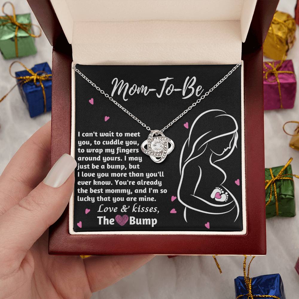 Mom To Be Necklace For Pregnant Women, Mommy Present From Unborn Baby, Gift For Expecting Moms, Pregnancy Jewelry Necklace With Wonderful Message Card And Box.