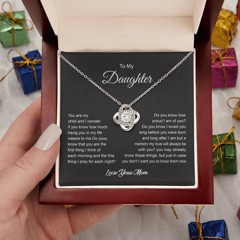 Heartfelt Message Necklace for Daughter from Mom