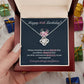 36th Birthday Gift for Her – Elegant Necklace with Message Card