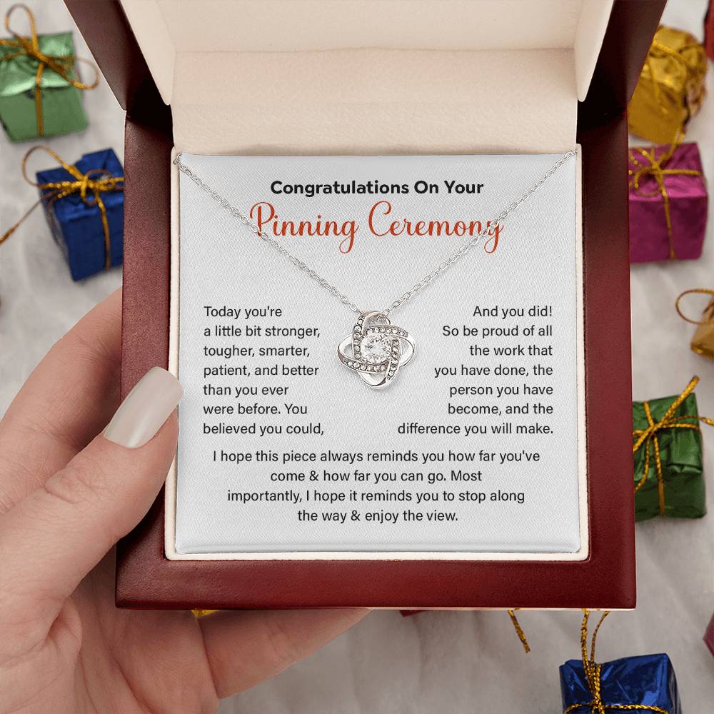 Congratulations On Your Pinning Ceremony Strength And Determination Jewelry Enjoy The View Necklace Best Wishes Necklace Path To Success Necklace Personal Growth Jewelry Motivational Jewelry For New Beginnings Meaningful Gift For Graduates