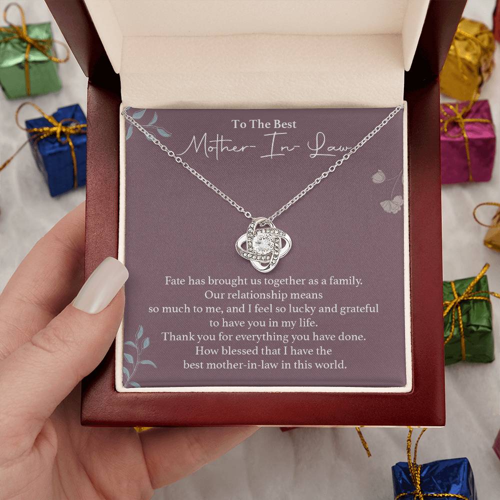 To The Best Mother-in-law Necklace Necklace For Thanking Mother-in-law Necklace For Mother-in-law On Wedding Day Necklace For Groom’s Mother Special Bond With Mother-in-law Necklace Sentimental Keepsake For Mother-in-law Best Mother-in-law Necklace Gift