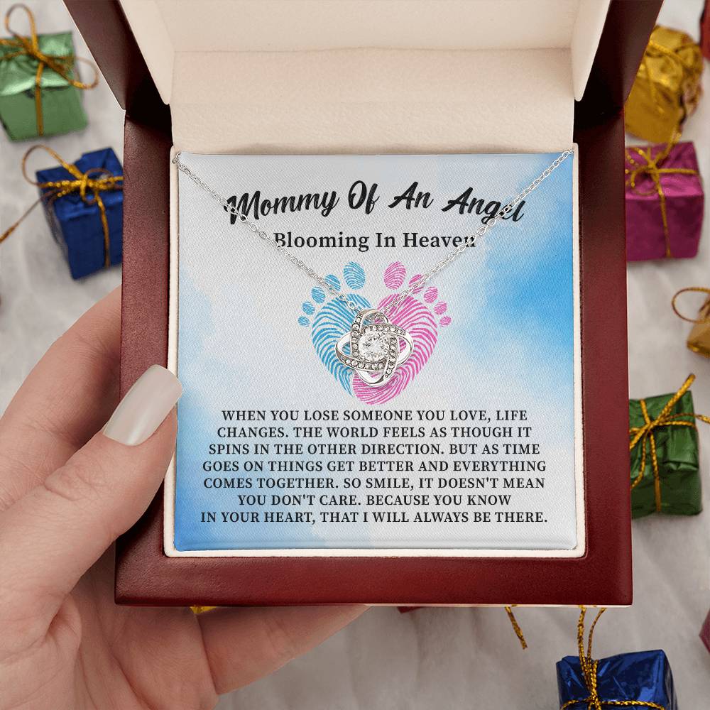 Mommy of an Angel Necklace Miscarriage Memorial Gift for Mom