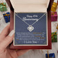 40th Anniversary Necklace Gift Ruby Wedding Anniversary Jewelry for Wife, Husband or Couple
