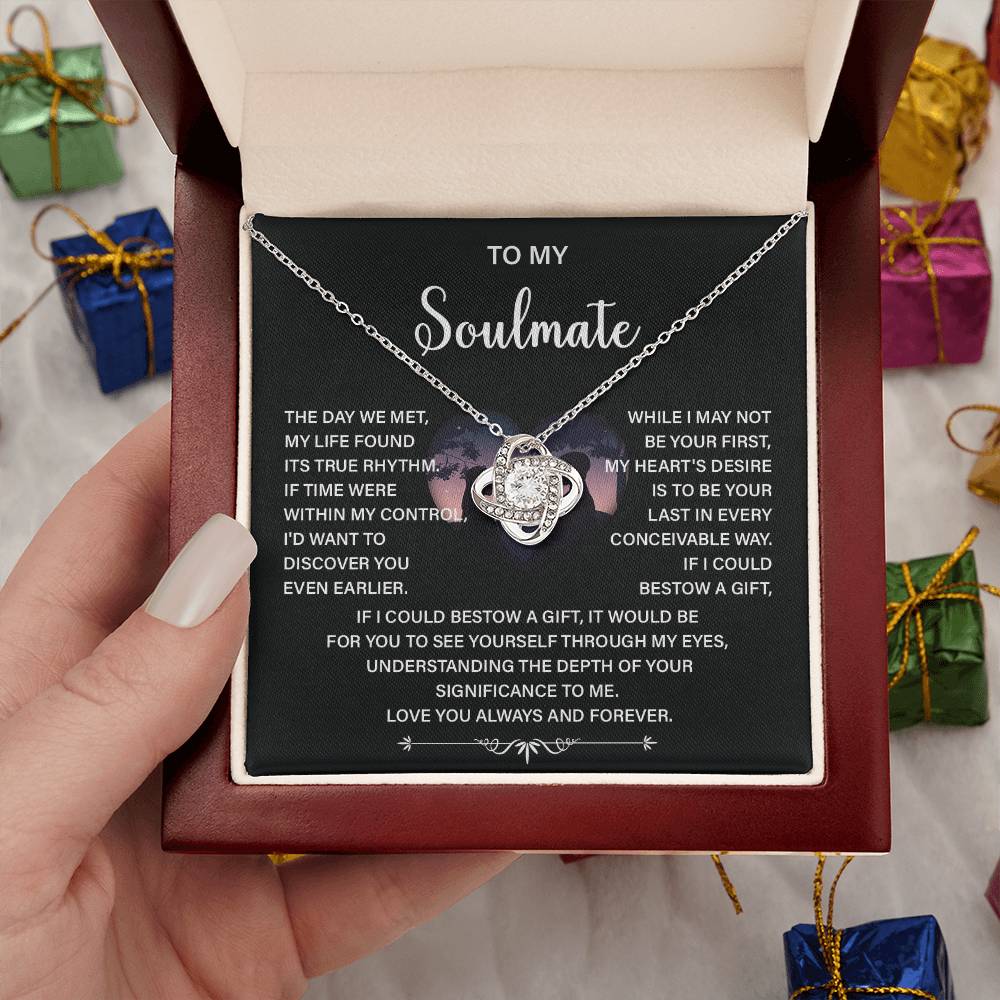 Soulmate Necklace Gift – Love You Always & Forever