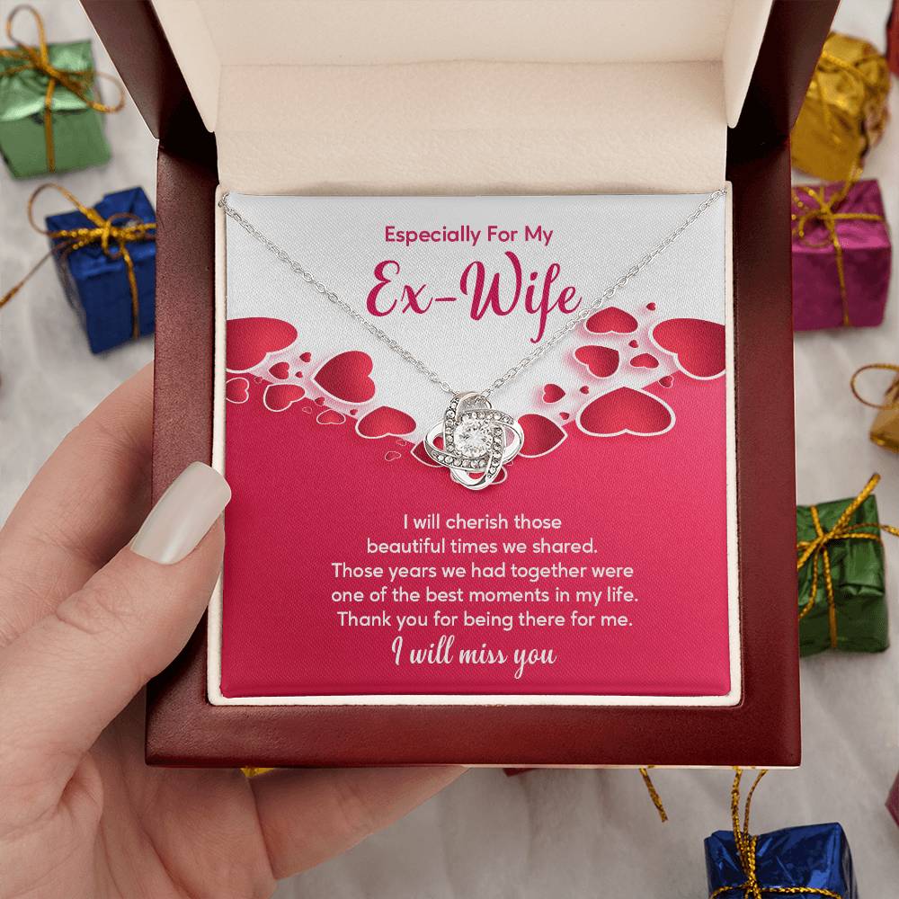 Ex-Wife Necklace Gift – Heartfelt Message Card Box