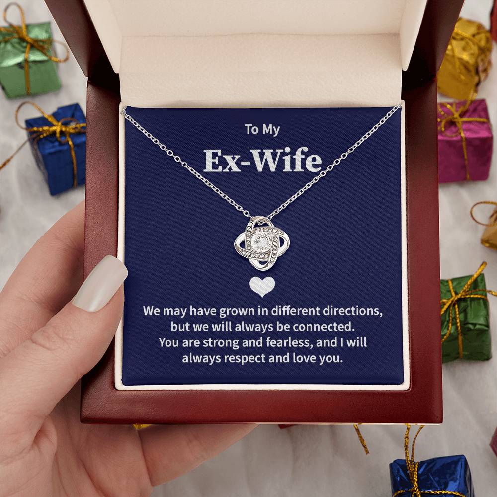 Ex-Wife Necklace Gift from Ex-Husband with Card