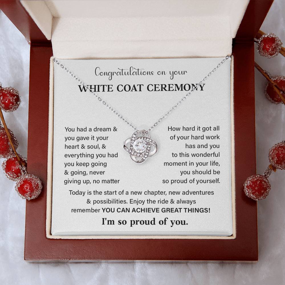 Congratulations On Your White Coat Ceremony White Coat Ceremony Congratulations Necklace New Beginnings Jewelry Meaningful Gift Supportive Gift Emotional Connection Necklace Motivational Jewelry You Are Amazing Necklace