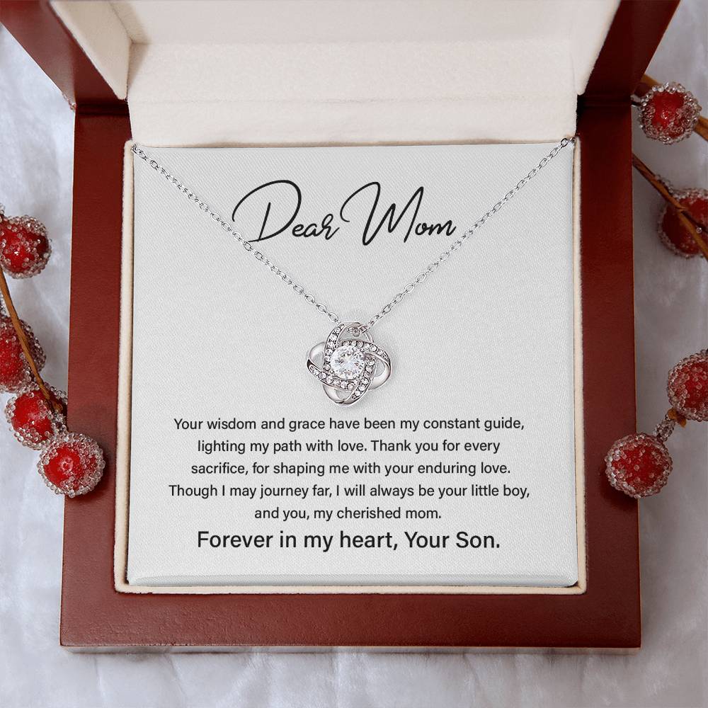 Dear Mom Mother’s Day Necklace For Cherished Mom Best Birthday Gift Thoughtful Anniversary Jewelry Unique Christmas Necklace Thoughtful Necklace With Message Card Just Because Necklace