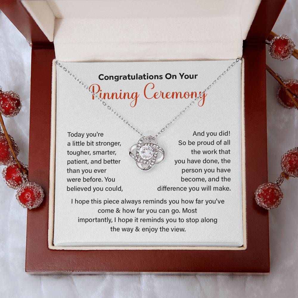 Congratulations On Your Pinning Ceremony Strength And Determination Jewelry Enjoy The View Necklace Best Wishes Necklace Path To Success Necklace Personal Growth Jewelry Motivational Jewelry For New Beginnings Meaningful Gift For Graduates