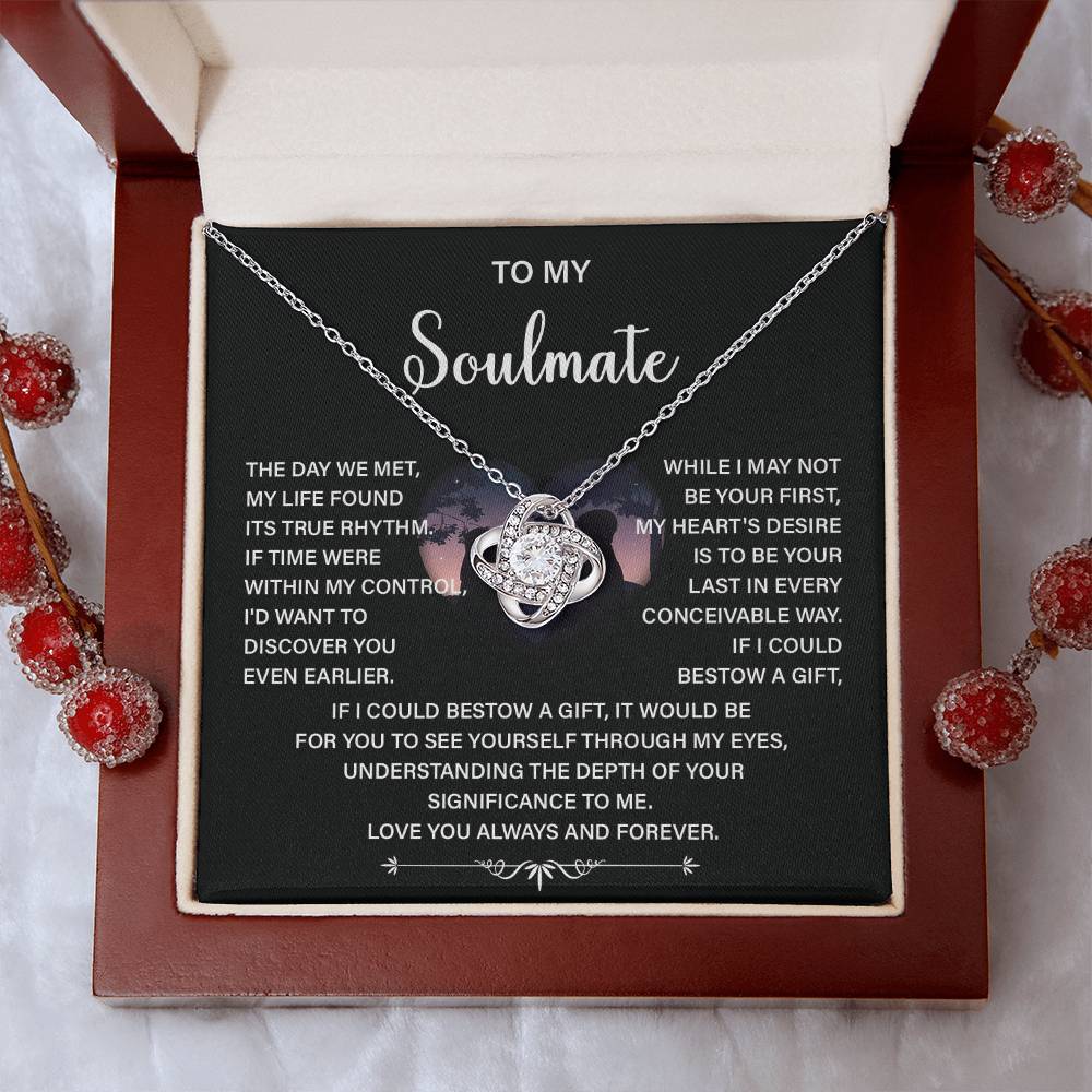 Soulmate Necklace Gift – Love You Always & Forever