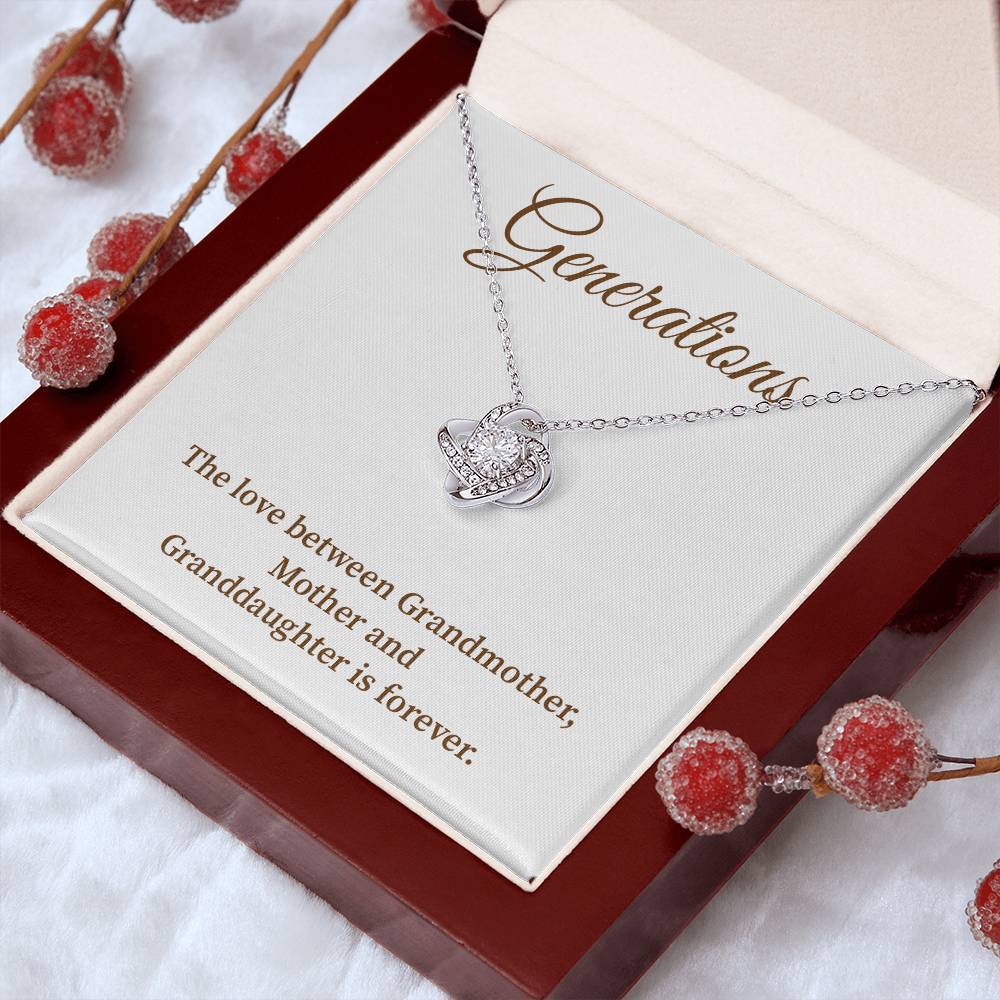 To Our Generations Generations necklace gift Heartfelt gift for family Grandmother mother granddaughter necklace Jewelry gift for mother Generational love jewelry Special gift for family members Sentimental keepsake for family