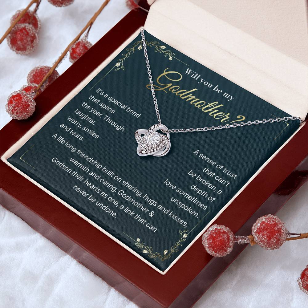 Will you be my Godmother Endless Support Necklace Bright Future Necklace Faithful Godmother Jewelry Strength In Unity Necklace Empowering Presence Jewelry Enduring Bond Necklace Emotional Support Pendant Inspirational Connection Jewelry