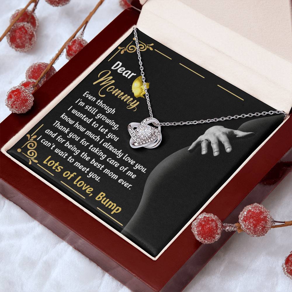 Dear Mommy Necklace Gift, Special Mother's Day Gifts, Birthday Gift, Jewelry Necklace For Mom, New Mommy Gift For First Mother's Day, Pregnancy Jewelry Necklace With A Meaningful Message Card And Box.