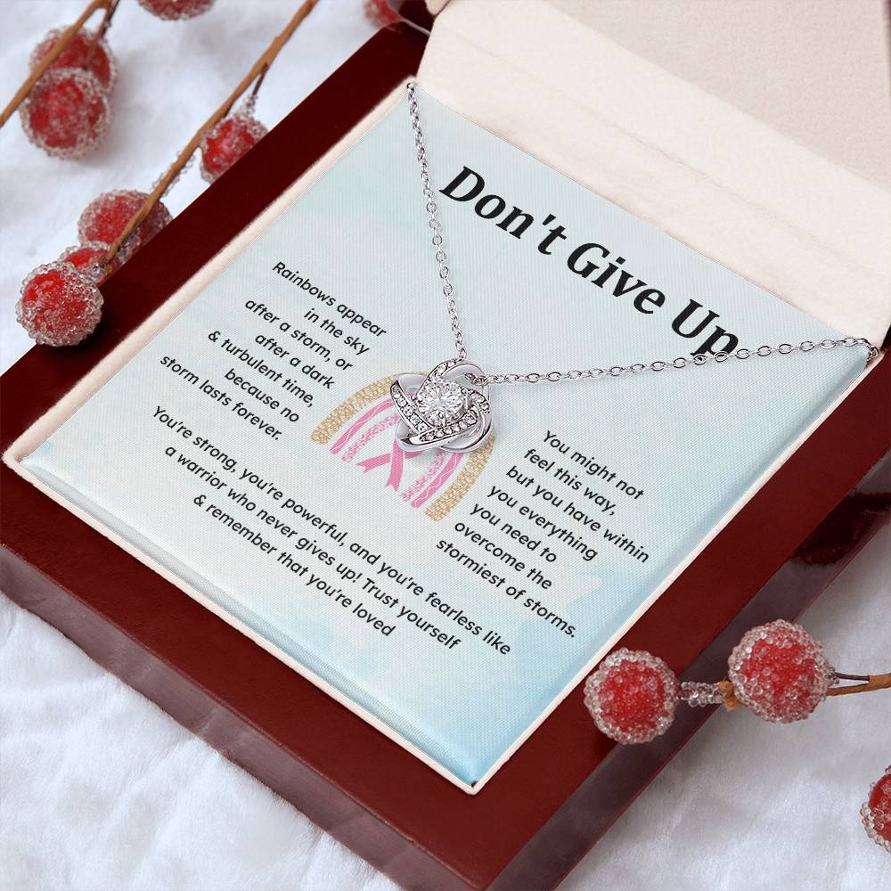 Don't Give Up Strength In Adversity Jewelry Don't Give Up Necklace Gift From Your Husband Meaningful Gift Supportive Gift Motivational Jewelry Never Give Up Necklace Breast Cancer Necklace For Soulmate Personal Growth Jewelry