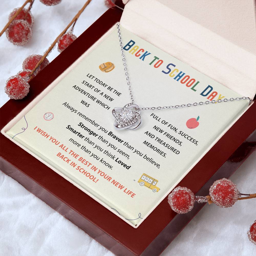 Back To School Necklace Gift Back To School Gift Fun And Success Jewelry Meaningful Gift For Students Supportive Jewelry For Kids Unique Gift For School Reminder Of Love Necklace Necklace For New Adventures