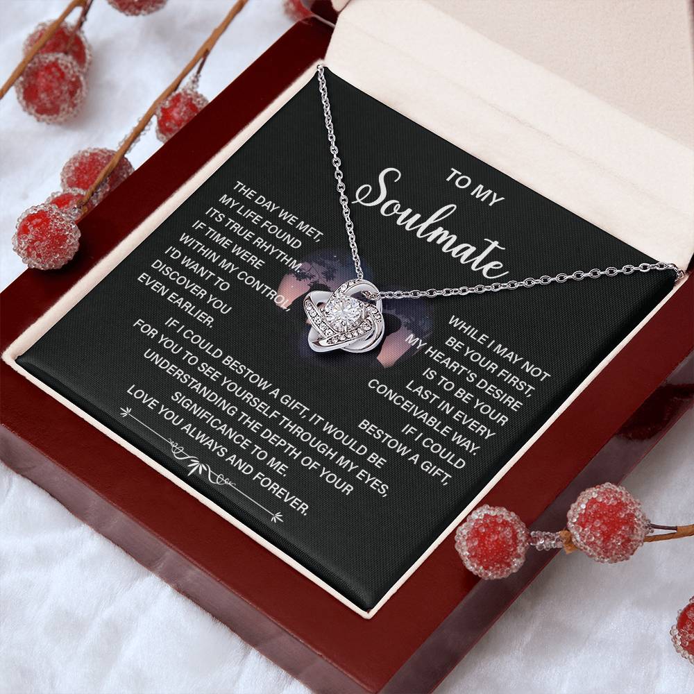 Soulmate Necklace Gift – Love You Always & Forever