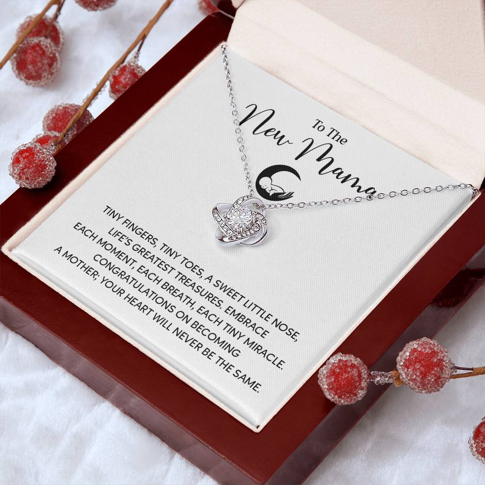 To The New Mama Gift From Your Mom Mama Jewelry Motherhood Gifts Personalized Baby Shower Gift Unique Gift For New Moms Sentimental Necklace For Mama Mom To Be Gift Cute Baby Shower Jewelry Welcome Baby Necklace Meaningful Gift For Mothers