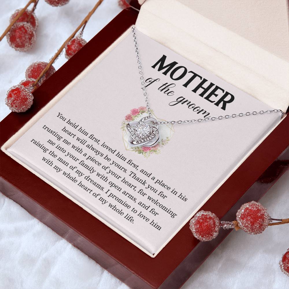 To The Mother Of The Groom Mother Of The Groom Necklace Gift Sentimental Jewelry For Mother Of The Groom Emotional Keepsake For Mother Jewelry Gift For Groom's Mom Special Gift For Groom's Mom Meaningful Gift For Groom's Mother