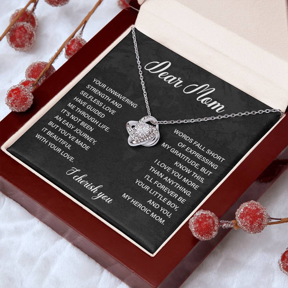 Dear Mom Dear Mom Necklace Gift Thoughtful Gift For Mom Unique Gift For Mother-child Bond Meaningful Gift For Mom Proud Son Gift For Mom Special Occasion Gift For Mom Best Mom Ever Necklace Spiritual Bond With Mom Necklace