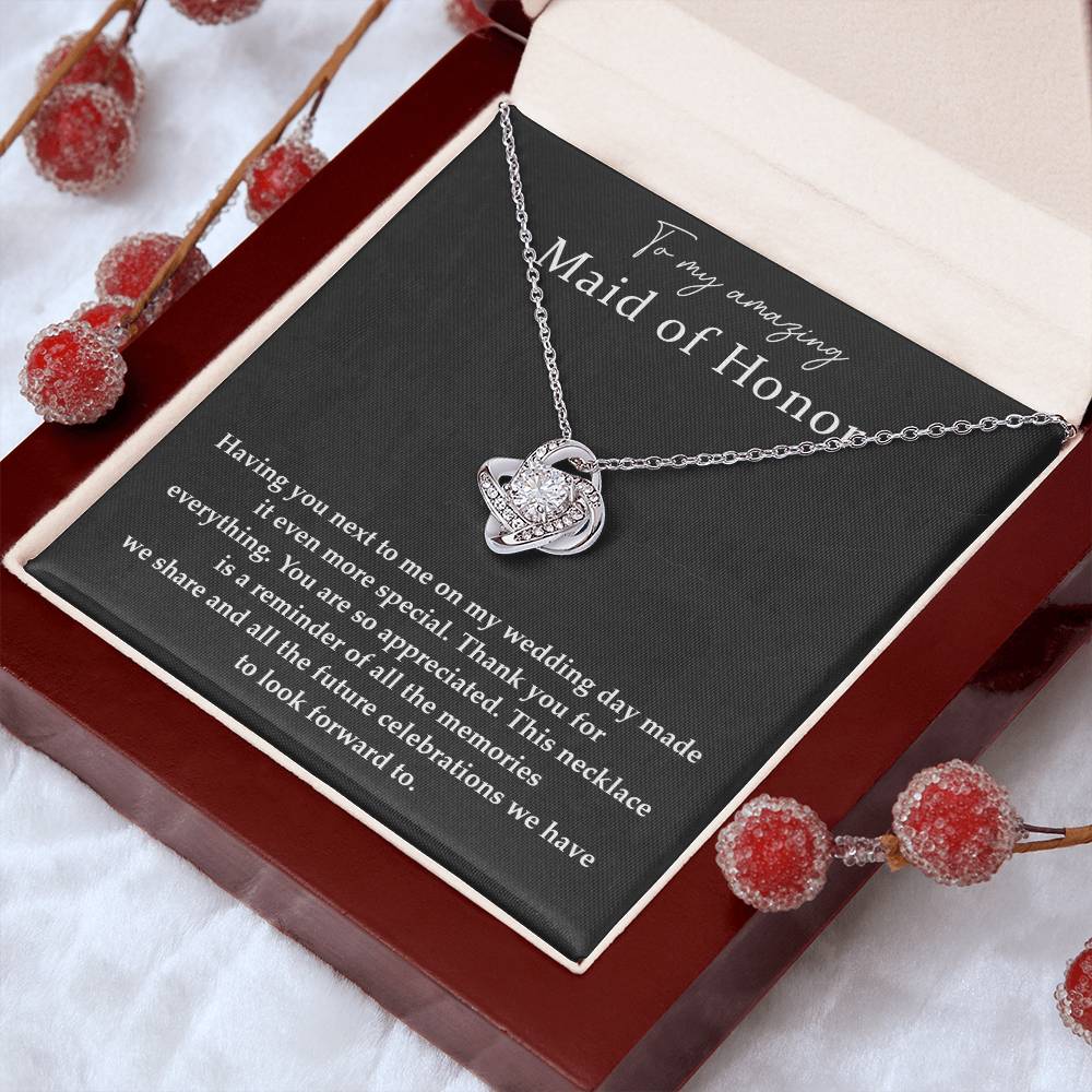 Wedding Day Necklace For Maid Of Honor Friendship Necklace For Maid Of Honor Jewelry Gift For Maid Of Honor Meaningful Gift For Maid Of Honor Emotional Gift For Maid Of Honor Special Gift For Maid Of Honor Necklace For Maid Of Honor Thank You Gift