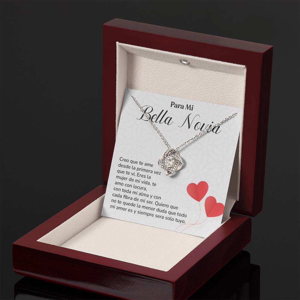 Collar Para Mi Bella Novia Amor Eterno Para Novia Mensaje Personalizado Para Ella Regalo Pasional Para Mi Novia Collar De Amor Para Ella Regalo De Aniversario Para Mi Novia Regalo De San Valentín Para Novia Regalo Para Mujer Especial Joyería Romántica