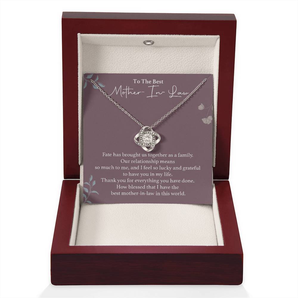 To The Best Mother-in-law Necklace Necklace For Thanking Mother-in-law Necklace For Mother-in-law On Wedding Day Necklace For Groom’s Mother Special Bond With Mother-in-law Necklace Sentimental Keepsake For Mother-in-law Best Mother-in-law Necklace Gift