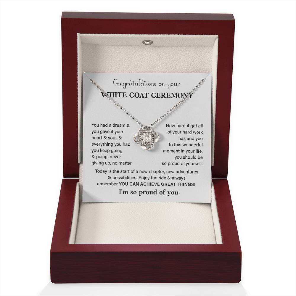 Congratulations On Your White Coat Ceremony White Coat Ceremony Congratulations Necklace New Beginnings Jewelry Meaningful Gift Supportive Gift Emotional Connection Necklace Motivational Jewelry You Are Amazing Necklace