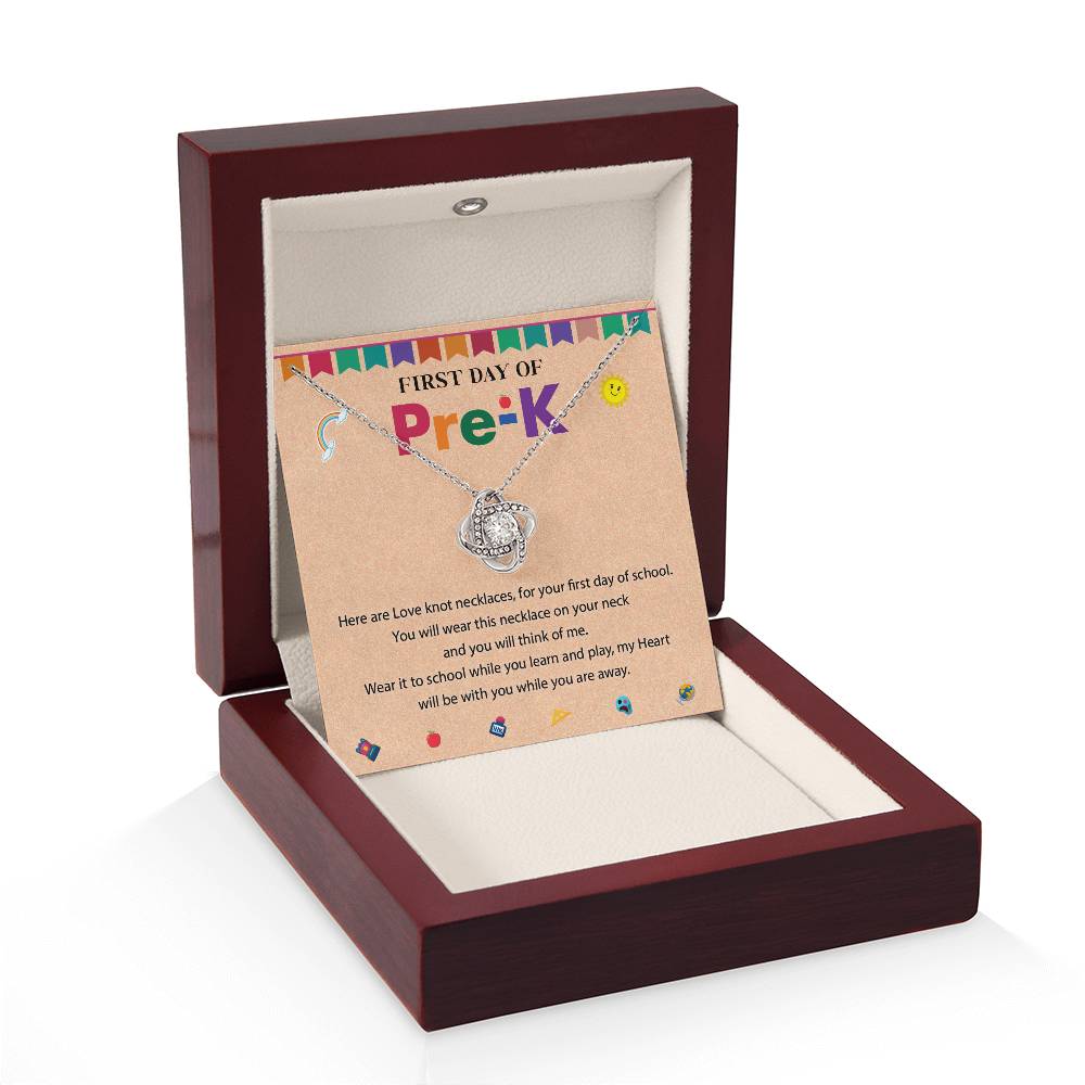 First Day of Pre-K Necklace Gift for Daughter or Granddaughter